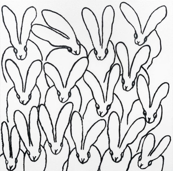 Hunt Slonem, White Diamond Dust Hutch, 2025