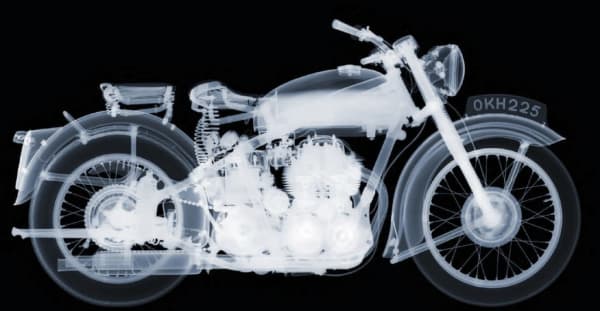 Nick Veasey, Ariel Square Four, 2014