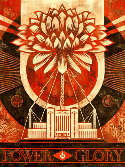 Shepard Fairey, Green Power V.1, 2014
