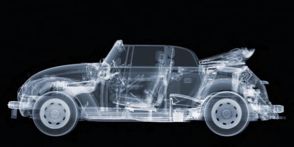 Nick Veasey, 1972 VW Beetle Cabriolet, 2015