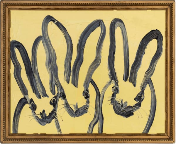 Hunt Slonem, 3 Bunnys, 2024