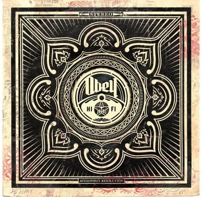 Shepard Fairey, Hi-Fi Lotus HPM on Album Cover, 5 of 8 edition, 2014