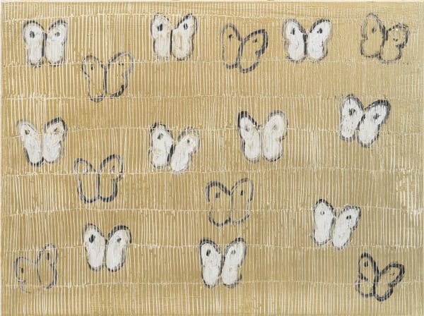 Hunt Slonem, White Ascension, 2025