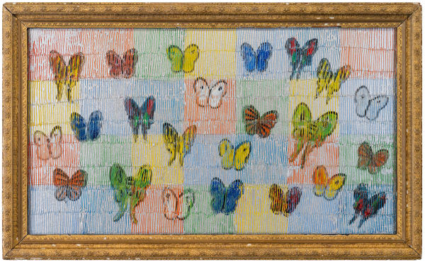 Hunt Slonem, Silver Migration South, 2023