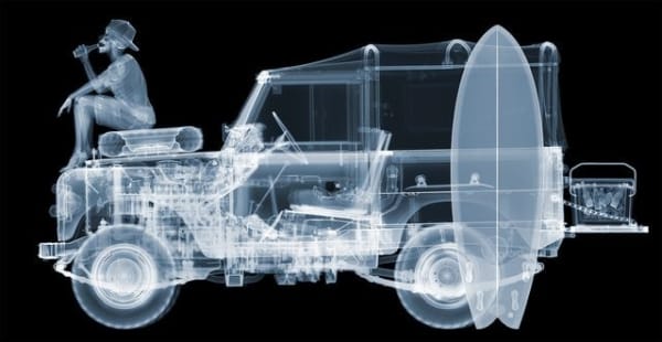 Nick Veasey, Land Rover, After Surf, 2022