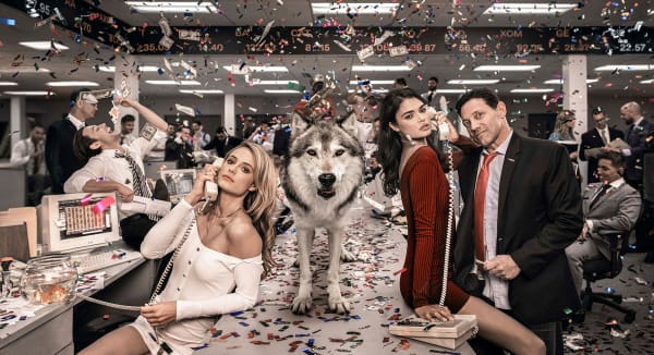 David Yarrow, The Wolves of Wall Street 2 (Colour), 2019
