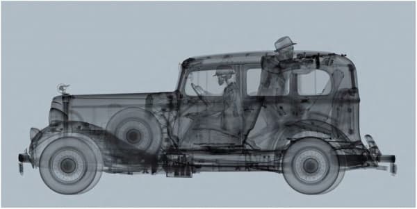 Nick Veasey, 1930's Pontiac with Gangsters, 2024