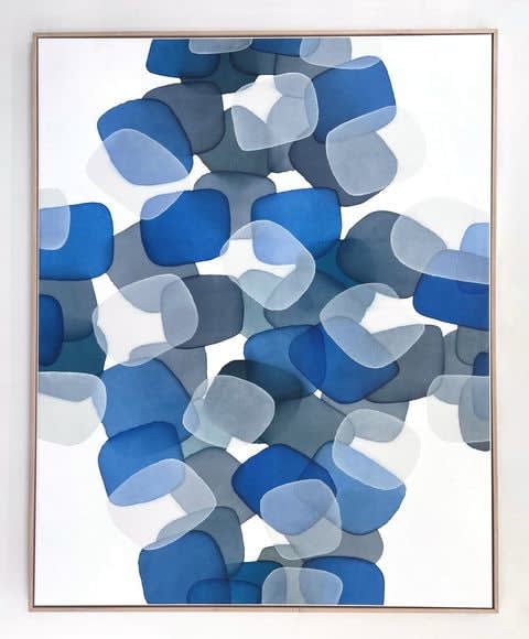 Charlie Bluett, The Movement of Pebbles & Blue Sea Glass, 2024