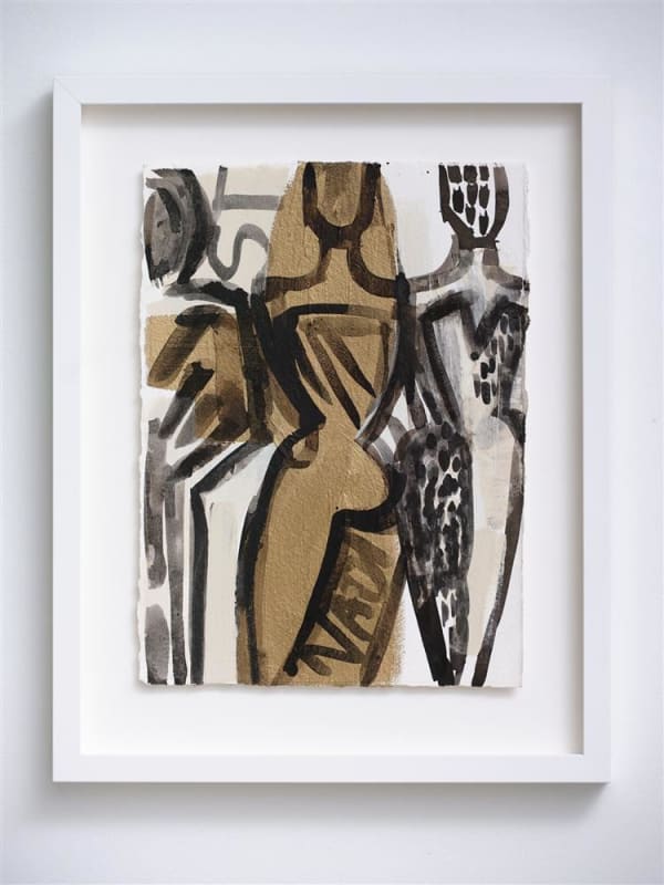 Natasha Wright A Place to Stand 22, 2020 acrylic and ink on paper 525 x 415 mm