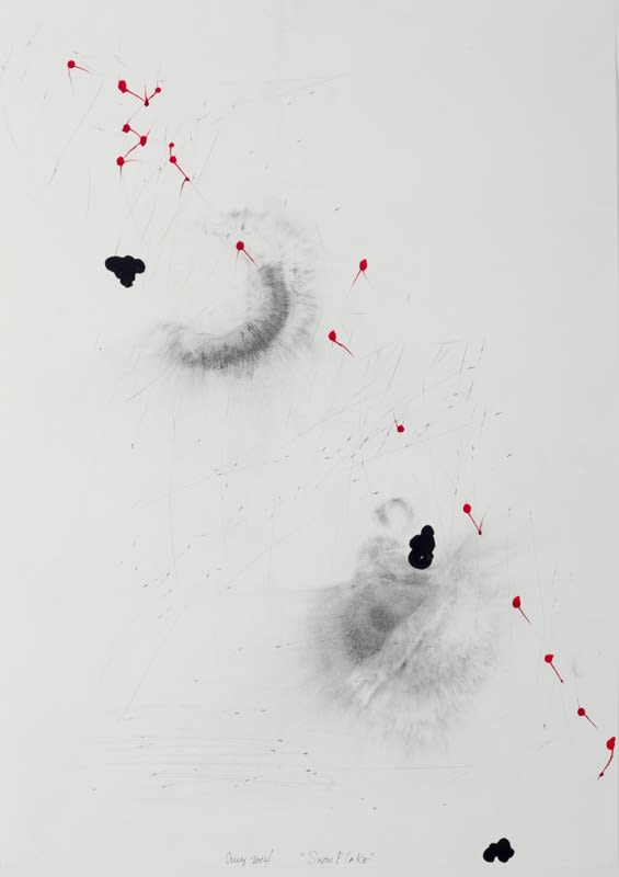 Cruz Jimenez Snowflake, 2014 Mixed media on paper