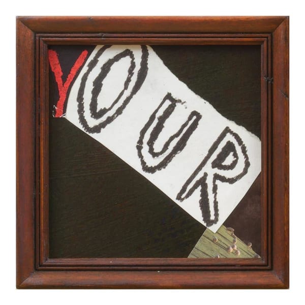 Teresa Hr Lane Here For Ages #25, 2022 Mixed media collage & recycled frame 12.0 x 12.0 cm