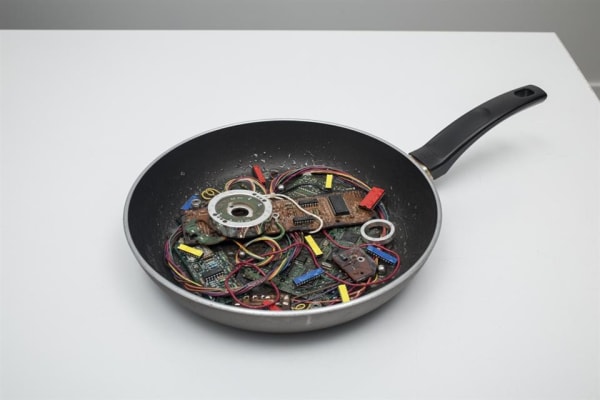 Ted Dutch (1928-2008) Circuits and Chips, 2002 Mixed media 46.5 x 29.0 x 9.3 cm