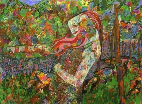 Brendan McGorry Some Tiny Ruins, 2017 acrylic and charcoal on canvas 84.0 x 112.5 cm