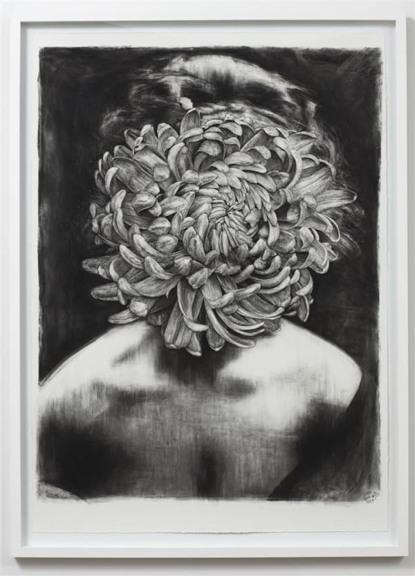 Liam Gerrard Pale on Pale, 2017 charcoal on paper 126.0 x 90.0 cm