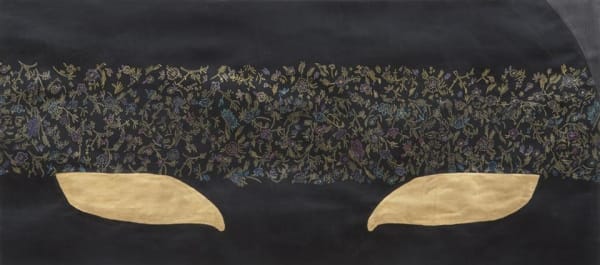 Young Sun Han Spirit of 1949, 2012 Acrylic, ink, graphite, gold leaf on paper 45.0 x 100.0 cm