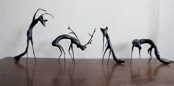 Catherine Ellis Untitled installation, 2012 Modelling material, wire, paint