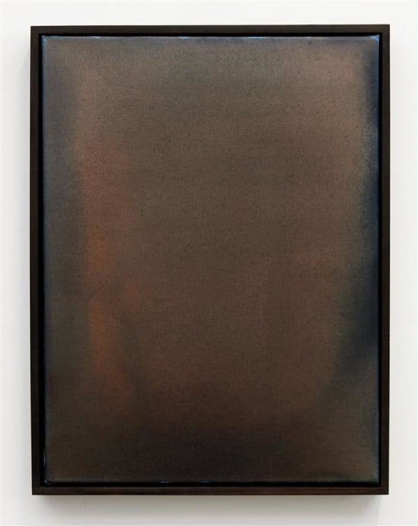 Kate van der Drift Nature Writing (Waipa) VII, 2024 Toned cyanotype on canvas 410 x 310 mm