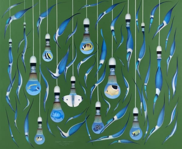 Paul Martinson Electric Metamorphosis, 2014 oil on board 100.0 x 122.0 cm