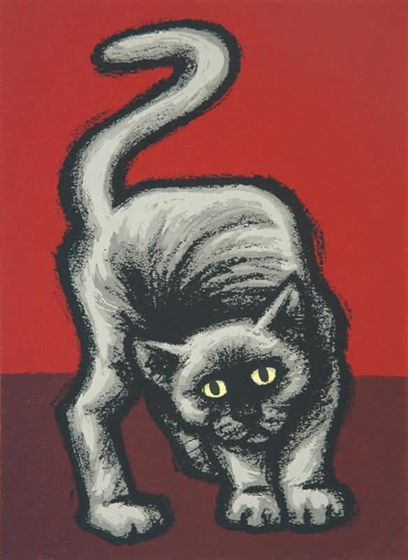 Ted Dutch (1928-2008), Grey Cat III, 1997
