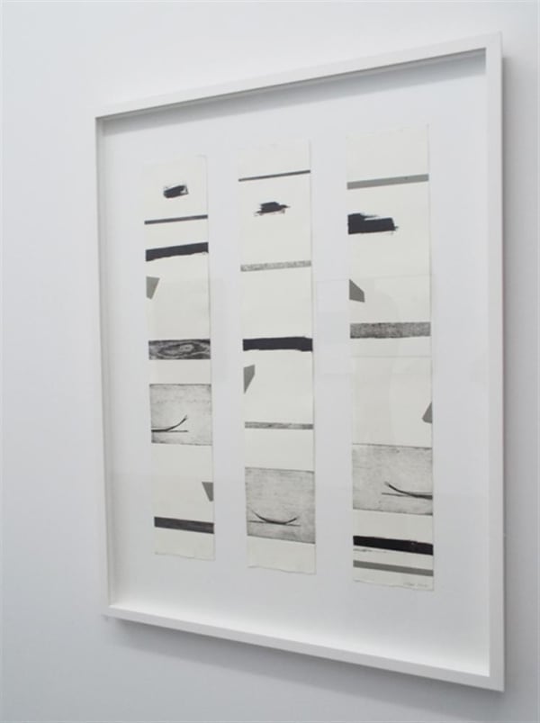 Simon Kaan Untitled 16-16, 2016 intaglio wood cut print on paper 70.0 x 40.0 cm