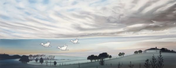 Candi Dentice Dawn, 2012 Oil on paper 12.0 x 30.0 cm