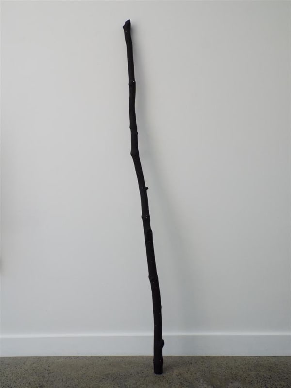 Josephine Cachemaille Staff, 2016 driftwood, plastic gems, acrylic 180.0 x 6.5 x 6.5 cm