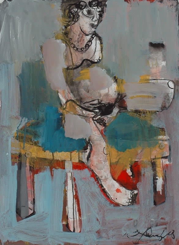 John Oxborough, With Liz on Couch, 2008