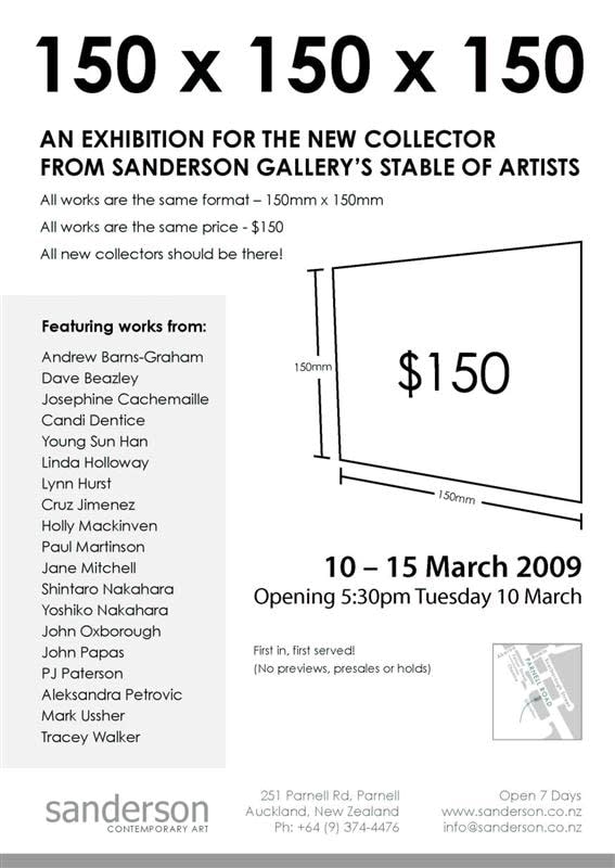 Group Show, 150 x 150 x 150 Group Exhibition, 2009