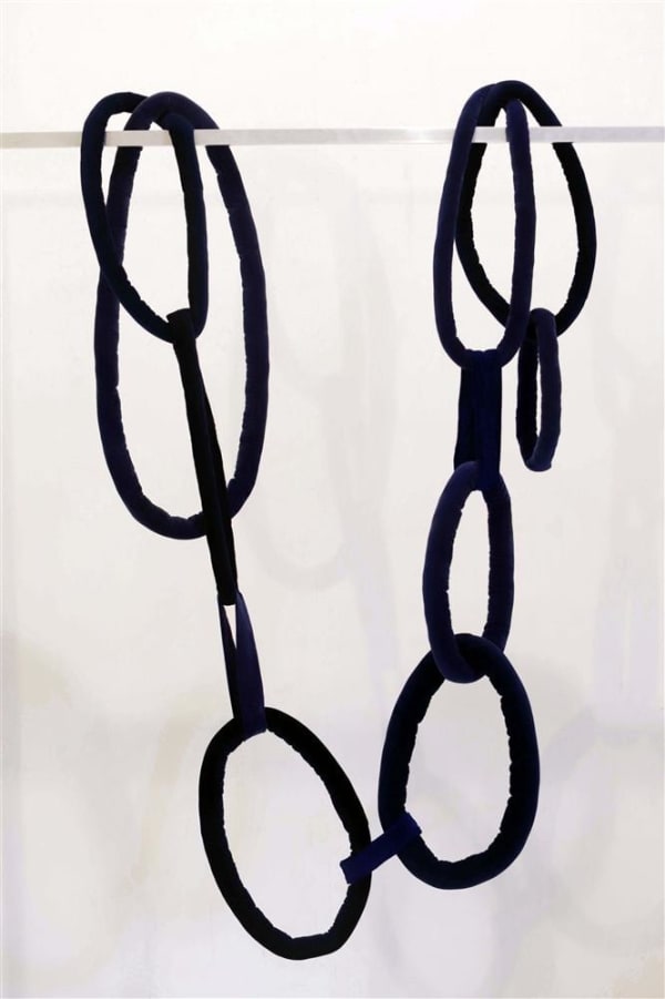 Josephine Cachemaille Relationship Goals (blue), 2018 Velvet, polymer fill, thread