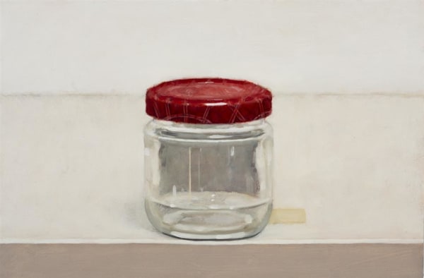 Damien Kurth Red Lid Jar, 2015 Oil on board 20.0 x 30.0 cm