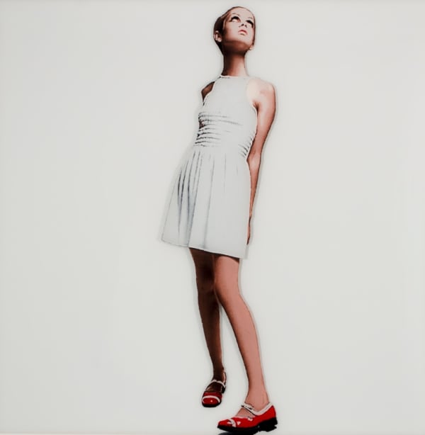 Pj Paterson Twiggy V, 2013 Acrylic on Perspex 120.0 x 120.0 cm