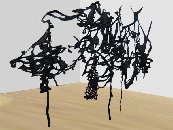 Elke Finkenauer Draw a Line Somewhere, 2012 Mixed media