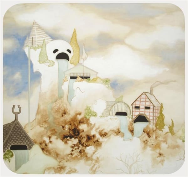 Mark Rodda Lairs of the Haunted II, 2014 Oil on board 110.0 x 103.0 cm