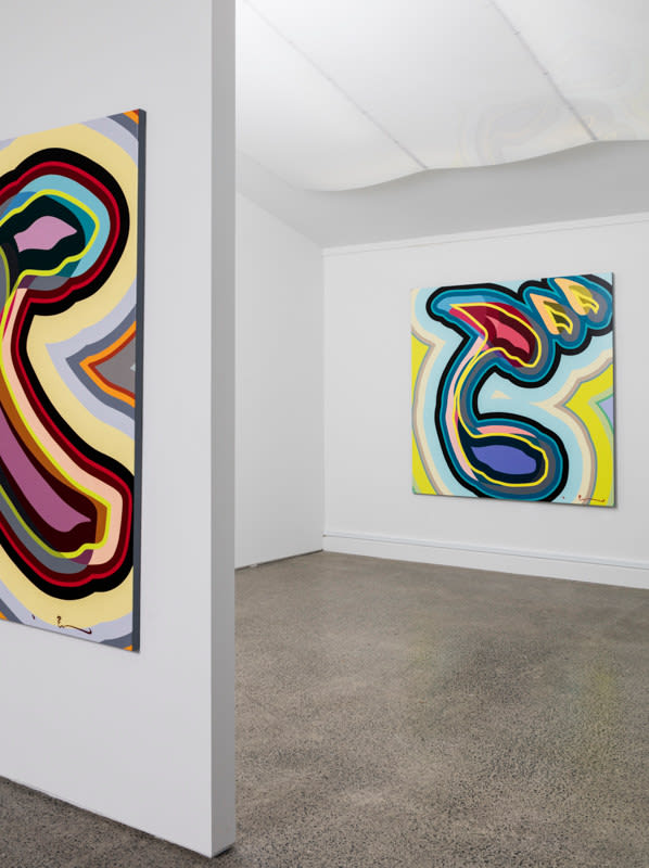 Shintaro Nakahara Go installation, 2015 acrylic on canvas