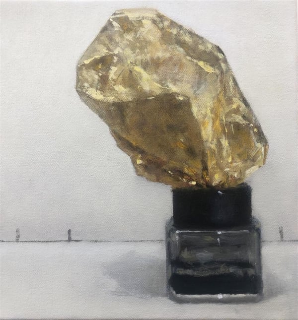 Damien Kurth Ink, 2019 oil on canvas 25.0 x 25.0 cm