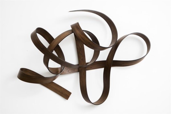Ray Haydon Manoeuvre III, 2016 carbon fibre, timber veneer 870 x 1200 x 250 mm