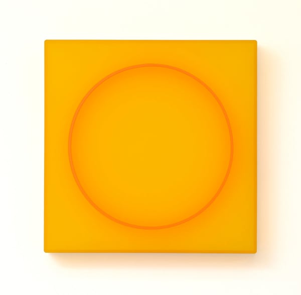 Karyn Taylor, Yellow Square Electric Circle, 2019