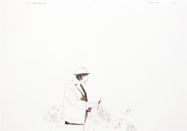 Alan Ibell The Horticulturalist, 2012 Graphite on paper 54.0 x 42.0 cm
