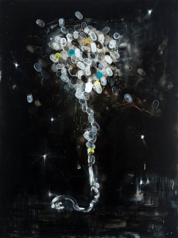 Cruz Jimenez Mouthfuls of Silence, 2013 Oil on board 200.0 x 150.0 cm