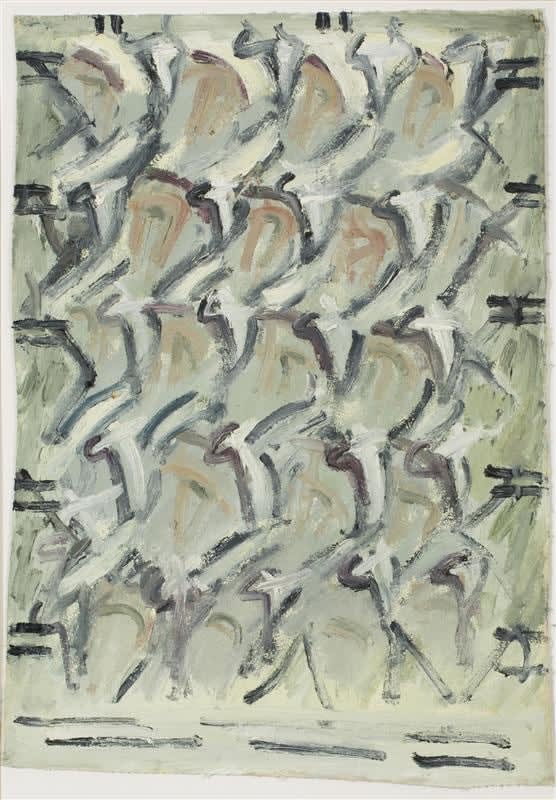 Alan Pearson Dunedin Variations, 1986 Oil on canvas 595 x 420 mm