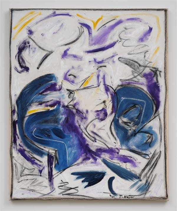 Daniel Kerr Acceptance, 2022 Charcoal, acrylic and enamel on canvas 107.0 x 89.0 cm