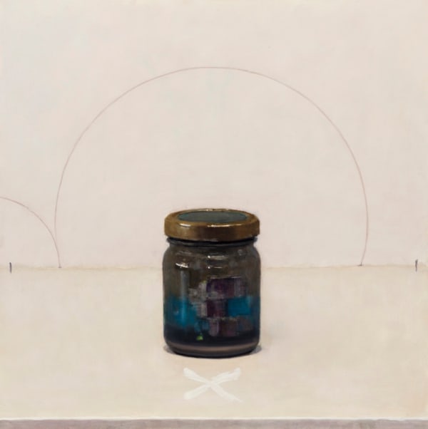 Damien Kurth Visitant, 2014 oil on board 40.0 x 40.0 cm