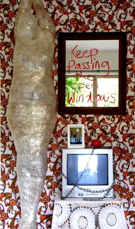 Elsbeth Hill Keep Walking Past The Open Windows, 2013 Mixed media installations