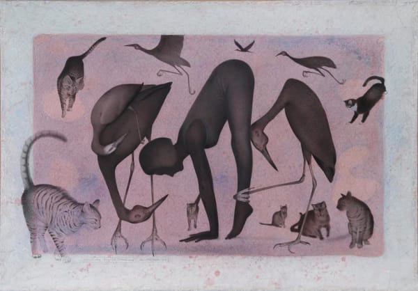 Paul Martinson Uncoiling Psyche (black mix), 2010 Watercolour, gouache and acrylic on paper 69.0 x 99.0 cm