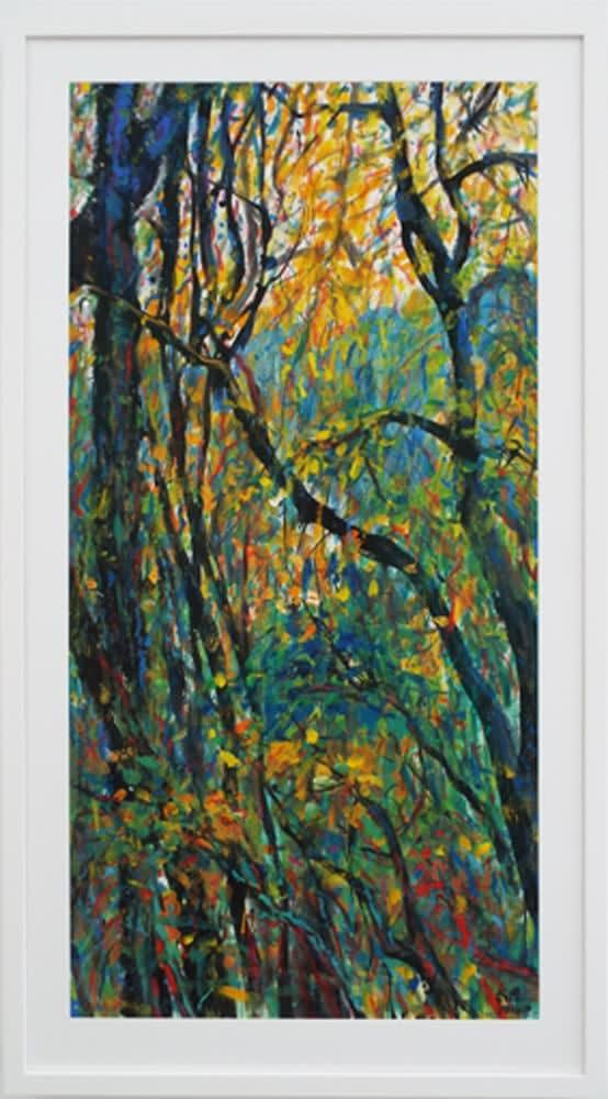 Reagan Lee Feng Jing l (Landscape I), 2016 ink and acrylic on paper 135.0 x 68.0 cm