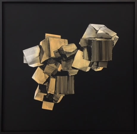 Josephine Cachemaille Cluster III, 2017 acrylic on board 800 x 800 mm