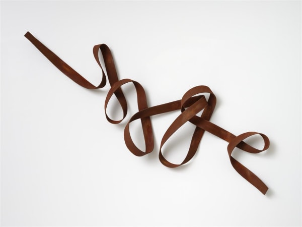 Ray Haydon Convolution XIX, 2020 carbon fibre and iron oxide 700 x 2000 mm
