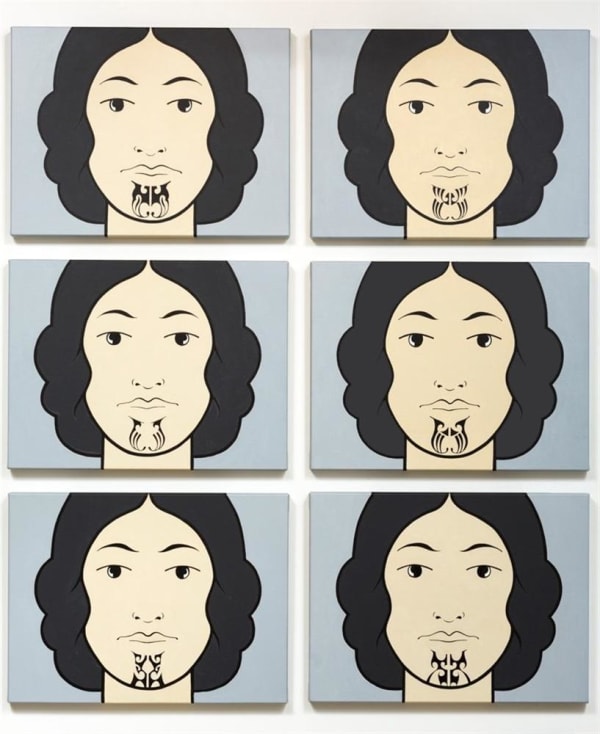 Jon Tootill Moko Kauae, 2009 acrylic on canvas 145.0 x 125.0 cm