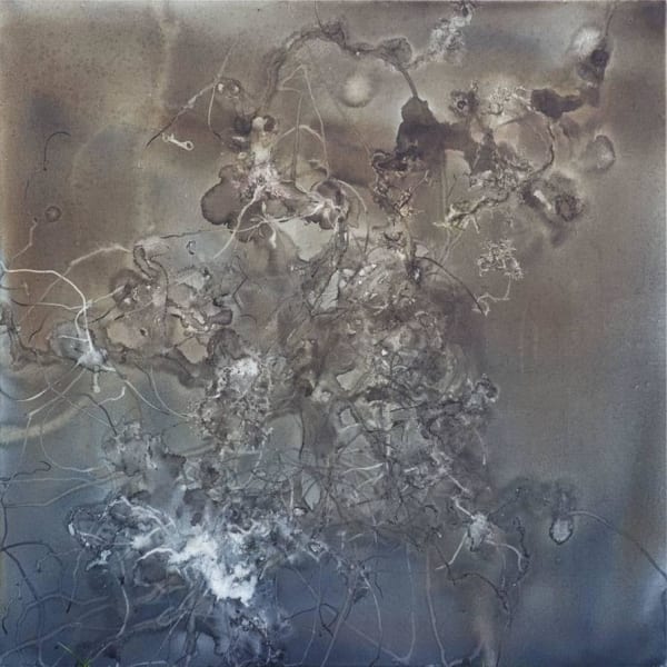 Anita Levering Nightcrawler, 2015 watercolour on canvas 100.0 x 100.0 cm