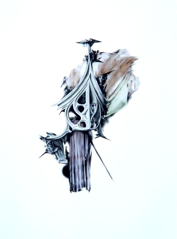 Michael Hawksworth Strife Knot X, 2013 Coloured pencil and ink on paper 60.0 x 84.0 cm